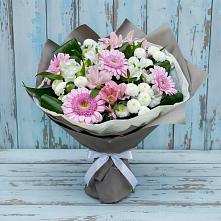 Букет цветов из:  Герберы, Альстромерии и Хризантемы #REPLACE_PRED# Солигаличе