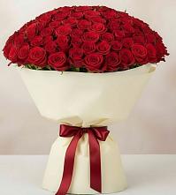 Букет 101 Красная роза Милано в Солигаличе