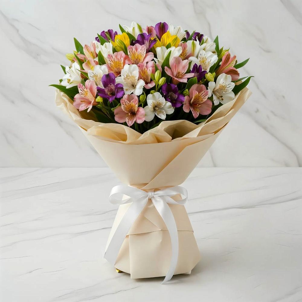 Букет цветов из: Альстромерии в Солигаличе