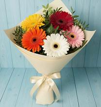 Букет цветов из:  Герберы #REPLACE_PRED# Солигаличе