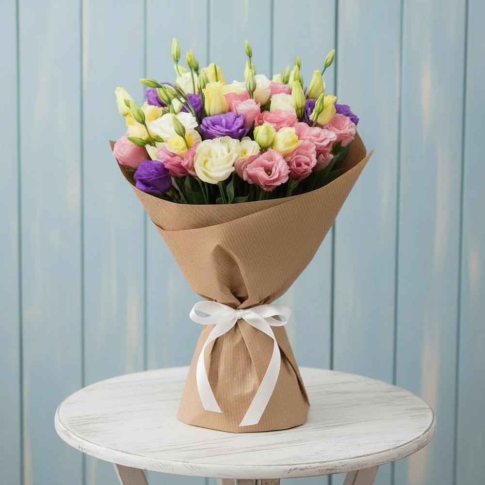 Букет цветов из: Лизиантусы в Солигаличе