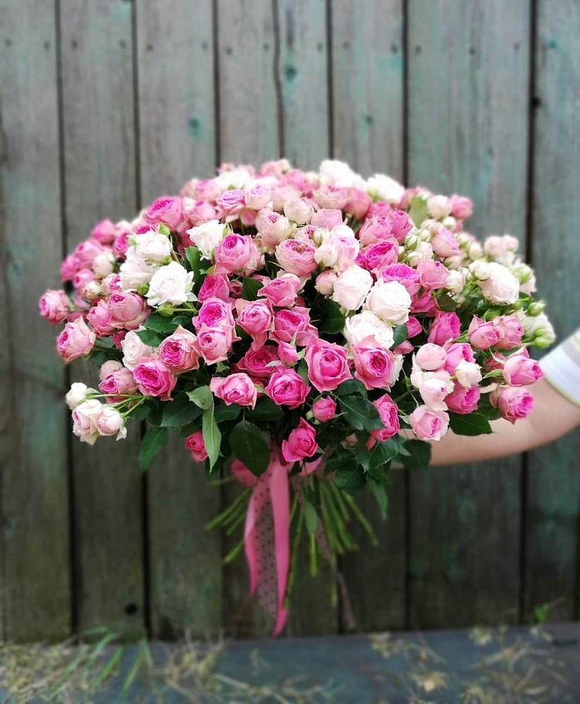 Букет Розовые кустовые розы Натали и Лав Лидия в Солигаличе