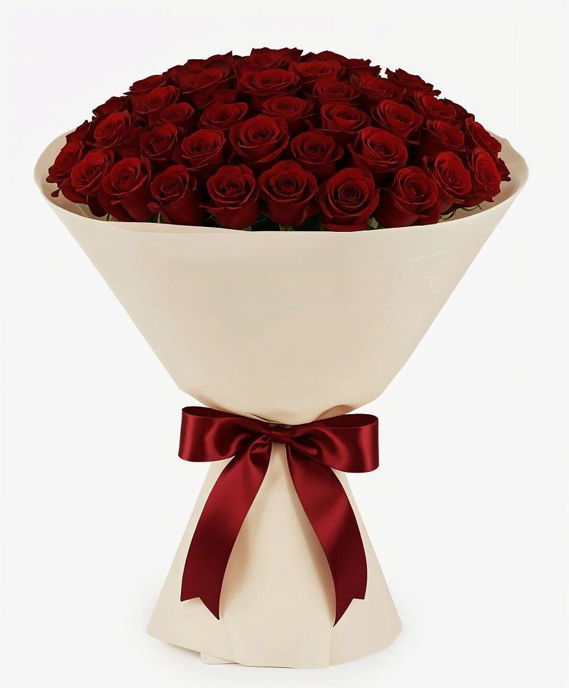 Букет 101 Бордовая роза Блэк Бакарра в Солигаличе