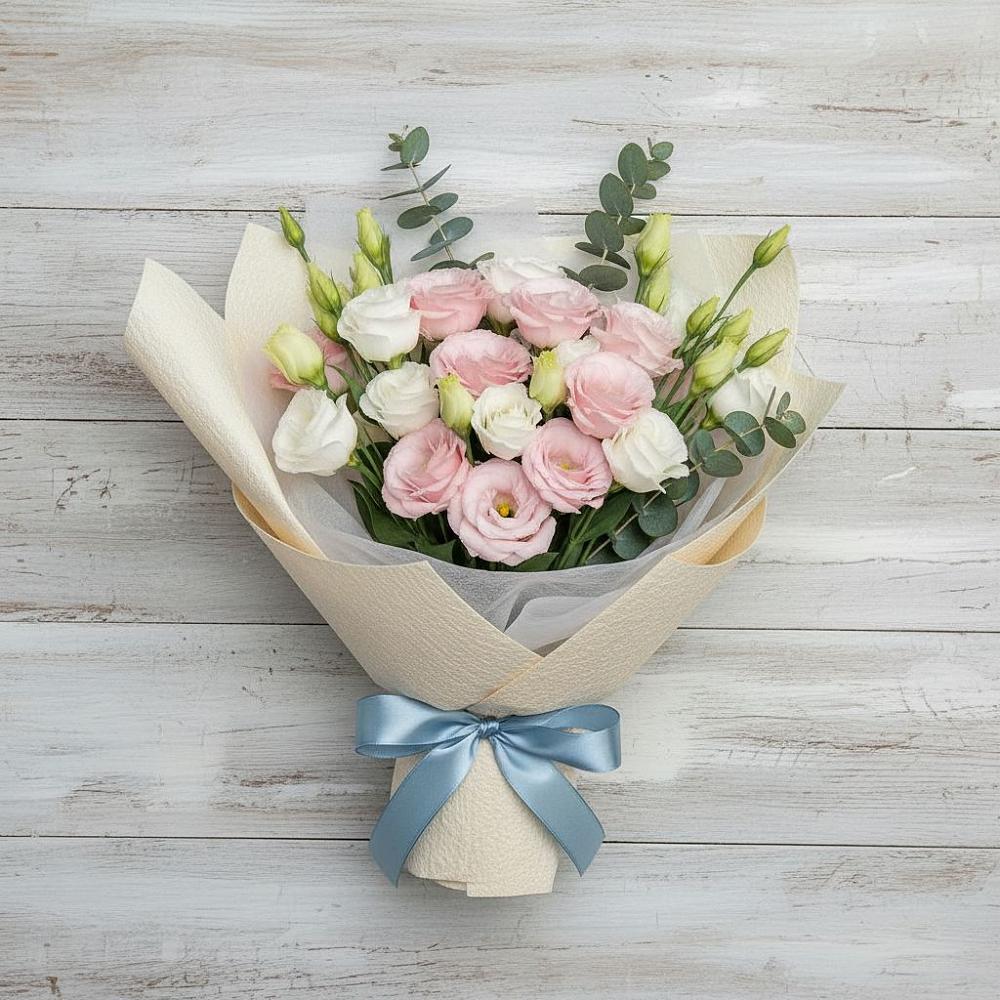 Букет цветов из: Лизиантусы в Солигаличе